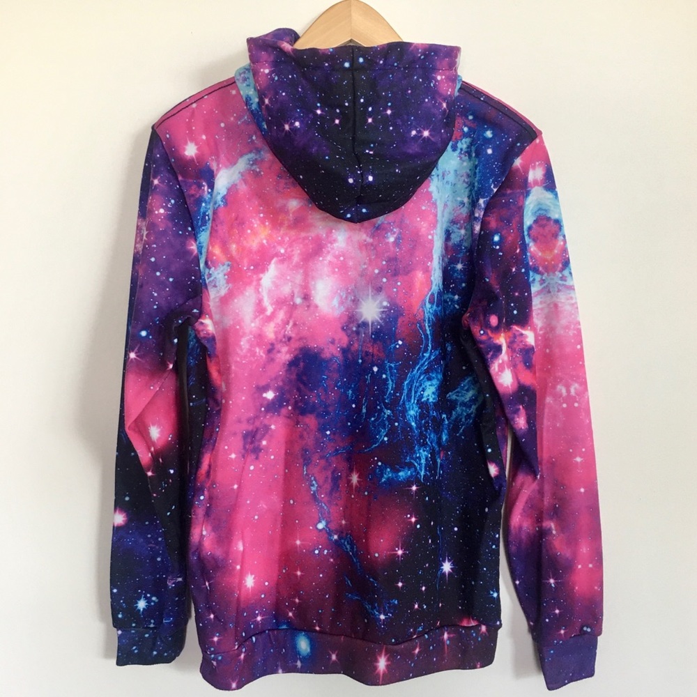 Electro Threads Galaxy 2.0 Unisex Pullover Hoodie Sweatshirt - Picture 2 of 4